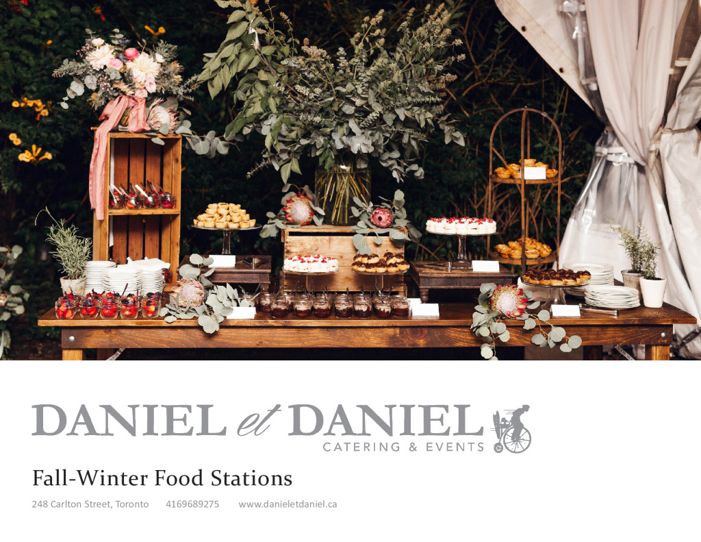 Catering Menus | Daniel Et Daniel