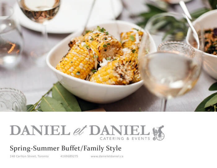 Catering Menus | Daniel Et Daniel